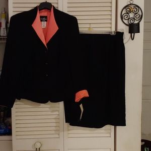 Black 2 piece Skirt Suit